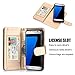 Galaxy S7 Edge Case, TabPow 10 Card Slot - [ID Slot] Wallet Folio PU Leather Case Cover with Detachable Magnetic Hard Case for Samsung Galaxy S7 Edge Case, Glitter Gold