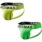 JOCKMAIL Mens Briefs Jock Strap Rainbow Breathable Men Sport Underwear Jockstrap for Gym Sport