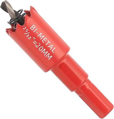GARHWAL Bi-Metal Hole Saw 20 mm with Arbor and Pilot Bit