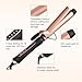 BESTOPE Curling Iron 1.25 Inch Ceramic Tourmaline Coating Curling Wand with Anti-Scald Insulated Wand Tip, 5 Heat Setting for All Hair Types(285 °F to 430 °F, Include Glove and Curl Clips)