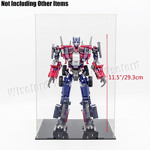 Tingacraft Acrylic Display Case/Box (8.6 x 7 x 13.7 inch) Self-Assembly Dustproof for 8"-12" Action Figure