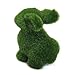 Tinksky Handmade Artificial Turf Grass Animal Rabbit Home Office Ornament (Green)