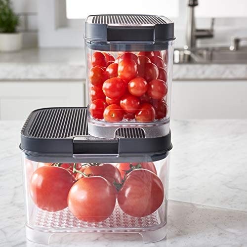 Rubbermaid FreshWorks Countertop Food Storage Produce Saver, Set, Clear