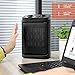 Space Heater, OPLAR Portable Electric Heater for Indoor Office Bedroom Small Space Room Use, Auto Oscillating, 800/1500 Watts Quiet Operation Heater