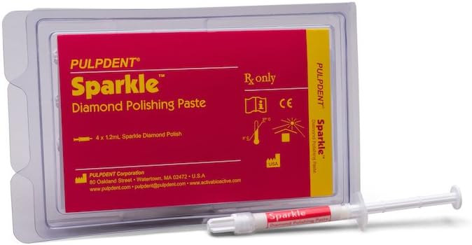 PULPDENT PU-Spark Sparkle Diamond Polishing Paste Syringe (Pack of 4)
