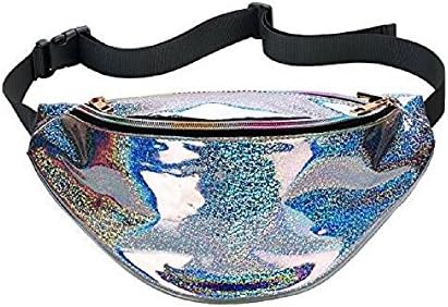 Dolores Women's PVC Hologram Fanny Pack Belt Waist Bum Bag Laser Travel Beach Purse