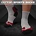 Ambielly Sports Men Socks 4 Pairs Athletic Training Socks Basketball Football Socks for Outdoor Sports,Running,Hiking,Tennis (SD10001A)