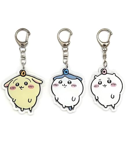 Amazon.com: EBTY DREAMS Inc. - Set of 3 Chiikawa Acrylic Keychain