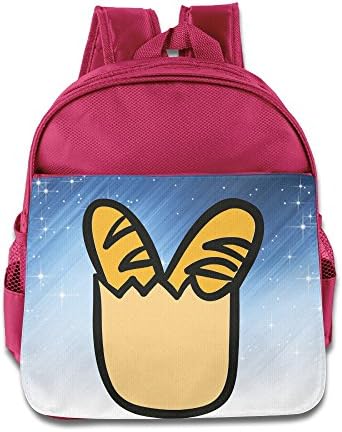 Fgbgh Cute Bread Loaf Toddler Children School Bags Pink