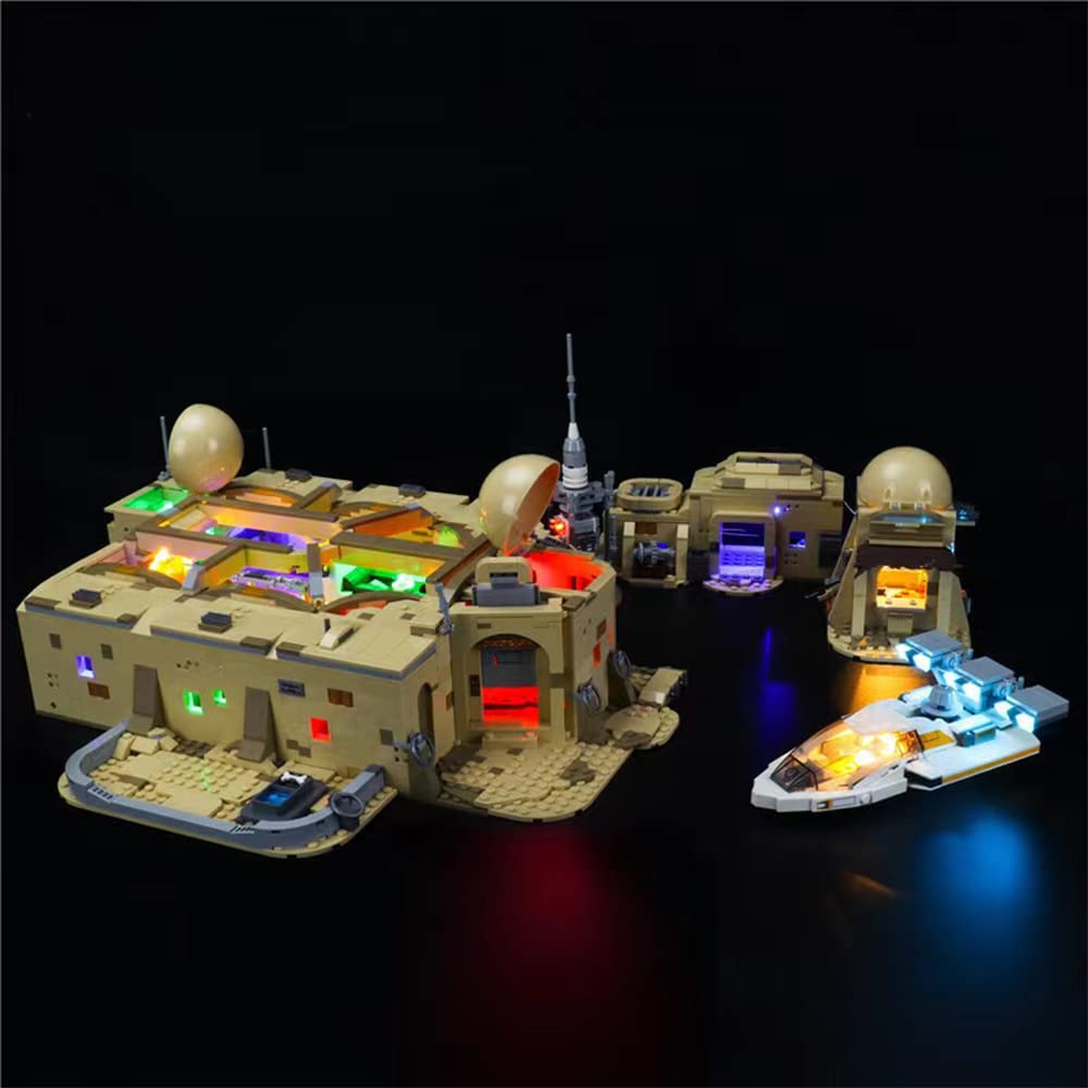 GEAMENT LED Light Kit Compatible with LEGO Mos Eisley Cantina - Lighting Set for Star Wars 75290 Model (Building Set Not Included)