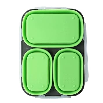 BAOXIANHE Organizador Cocina Nevera Fiambrera De Plástico Tres ...