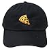 City Hunter C104 Pepperoni Pizza Cotton Baseball Dad Caps 14 Colors (Black)