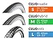 Hornit CLUG Bike Clip Indoor Outdoor Mountain Bicycle Rack Storage System, White/Orange, 43-62mm