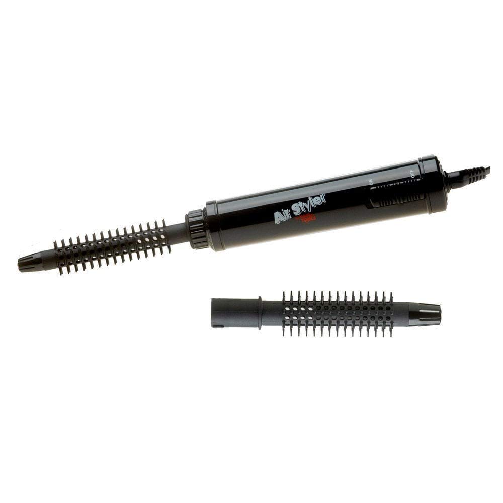 Hair Tools Electric Duo Hot Air Styler With 2 Hot Brush Barrel Heads For Volume & Curling. Use On Dry Or Damp Hair For Smoothing, Volume, Flicks, & Curl. Salon Length Cable For Easy Use.