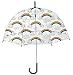 Rainbrella Kids Plastic Umbrella, Rainbow Design, Clear Umbrella with Hook Handle