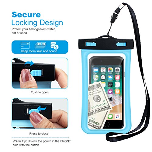 image for U-Tote Universal Waterproof Case, IPX8 Waterproof Phone Pouch Dry Bag 
