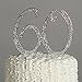 Ella Celebration 60 Cake Topper for 60th Birthday or Anniversary - Gold Rhinestone Party Supplies & Decoration Ideas (Silver)
