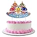 Bolove Shark Birthday Cake Topper, Shark Theme Party Kids Birthday Party Supplies Decorations