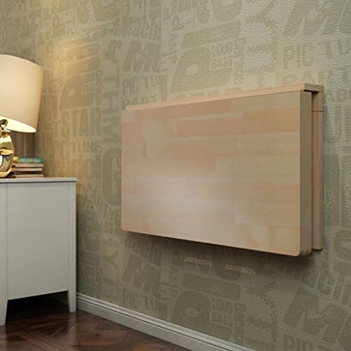 SUBBYE Solid Wood Wall-mounted Table Foldable Dining Table Computer Desk Learning Table Size Optional (Size : 50 * 30cm)