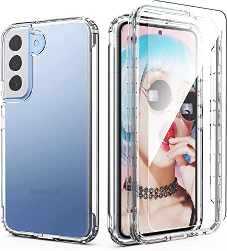 IDweel Clear Galaxy S22 Plus Case with Tempered