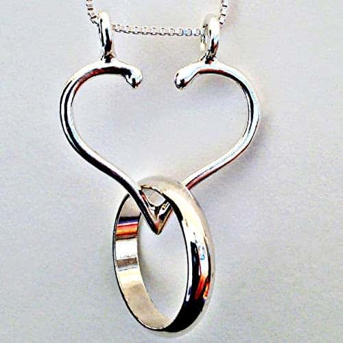 Ring Holder Necklace the Only Original Sturdy Open Heart