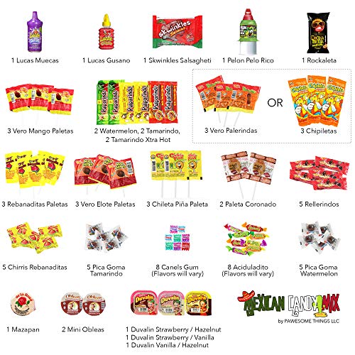 Mexican Candy Assortment Bag Mix (70 COUNT). Best Mexican Snacks Variety of Spicy, Sweet and