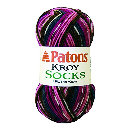 Patons  Kroy Socks Yarn - (1) Super Fine Gauge  - 1.75 oz -  Mulberry  -   For Crochet, Knitting & Crafting