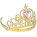 Princess Dress Up Princess Silk Wands Tiaras and Crowns for Little Girls Butterfly Wand Gold Set Pink
