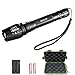 Zglon 1200 Lumens Super Bright LED Tactical High Powered Handheld Torch Flashlights with 2 Rechargeable 18650 Batteries for Cycling Hiking Camping Emergency