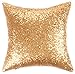Kevin Textile Sequin Decor Throw Pillow Sham Cover Stylish Sparkling Square 18