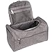 TravelMore Hanging Travel Toiletry Bag Organizer & Medicine Bag - Bathroom Hygiene Dopp Kit with Hook for Traveling Accessories Toiletries Bathroom Shaving & Makeup for Men and Woman - Gray