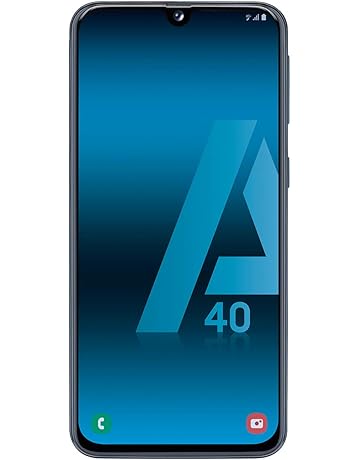 Samsung Galaxy A40 - Smartphone de 5.9" FHD+ sAmoled Infinity U Display (4 GB RAM, 64 GB ROM, 16 MP, Exynos 7904, Carga rápida), Negro [versión española]