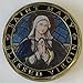 Aizics Mint ST. Mary Blessed Virgin Hail Mary Full of Grace Prayer Commemorative Coin. Cast with Colorized Saint and Beautiful Iron Plating & Ancient Bronze Original one-of-a-Kind Design.