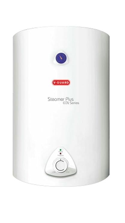V-Guard Steamer Plus ECN 15L Water Heater, White