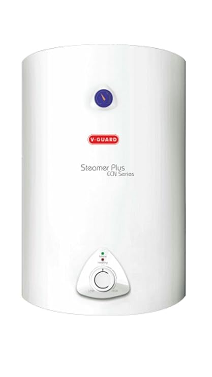 V-Guard Steamer Plus ECN 15L Water Heater, White