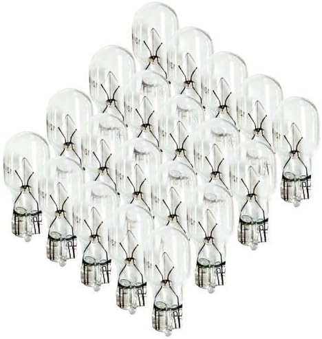 BIN 4 Watt Wedge Base 12V Light Bulbs - 20 Pack Malibu Style - NEW