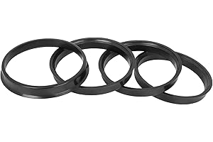 ACROPIX Car 72.6mm to 67.1mm Hub Centric Rings Fit for Wheel Bore Center Black - Pack of 4