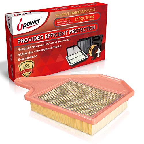 Upower CA11050 Replacement Extra Guard Rigid Panel Engine Air Filter for 2017-2018 CHRYSLER PACIFICA 2011-2016 CHRYSLER TOWN & COUNTRY 2011-2018 DODGE GRAND CARAVAN 2012-2015 RAM C/V (1 pc)