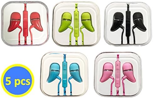 Geeboy Monster In-Ear Mic 3.5mm Electronics Wired Headphones (Earphones/Earbuds/Headset) for iphone Android Nexus Samsung Sony HTC Motorola MP3 Walkman headphones wholesale/5 pcs (5 colors)