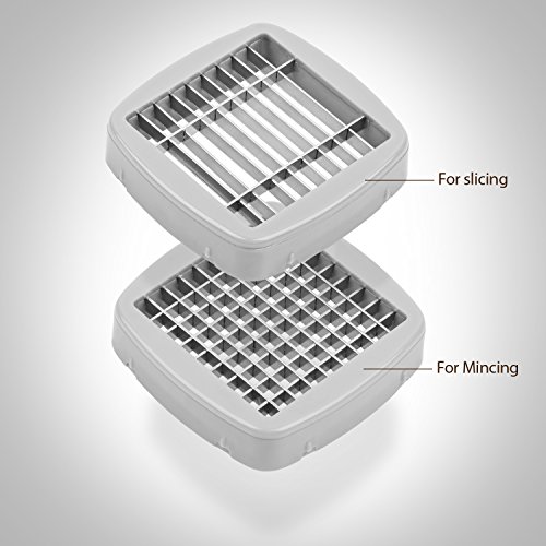 Kitchen Utensil Cubical Garlic Press Mincer with Stainless Steel 304 Blade & ABS Container