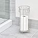 iDesign 77195 Twigz Free Standing Toilet Paper Holder, Spare Roll Bathroom Storage - Satin