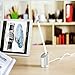 DYTesa Apple Pencil Charger,Charger Docking, Charging Stand Built-In USB Charging Cable Silver