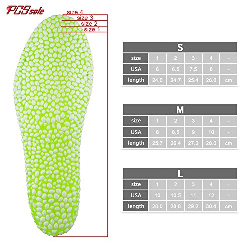 PCSsole Insoles Best Shock Absorbing and Cushioning Shoe Inserts for Men and Women Suitable for Work Boots Dress Shoes and Running Shoes