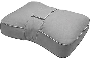 Knee Pillow for Side Sleepers, Leg Cushion with Adjustable Strap, Square Design with Pearl Cotton Filling, Soft Support Pillo