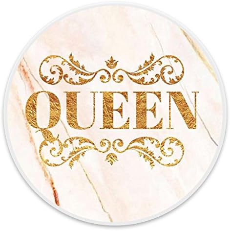 Amazing Mounts and Holders, Expanding Stand Pop Up Sockets Grip Mount for Cell Phones, Smartphones and Tablets - Gold Marble Queen White