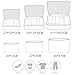 Yuhan Pretty 6pcs Packing Cubes Set Travel Luggage Organizer - 3 Travel Cubes + 3 Pouches (6 Sets, Green Spot)