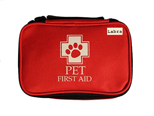 Labra 28 Piece Pet Canine K9 Dog First Aid Kit for Emergencies Safety When Walking Running Hiking Camping Injuries Cuts Wounds Scrapes - Thumbnail 6