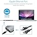 USB-C/Type C to 3 Ports USB A 3.0 with 10/100/ 1000 Mbps Gigabit Ethernet/LAN / Nework (RJ45) Adapte