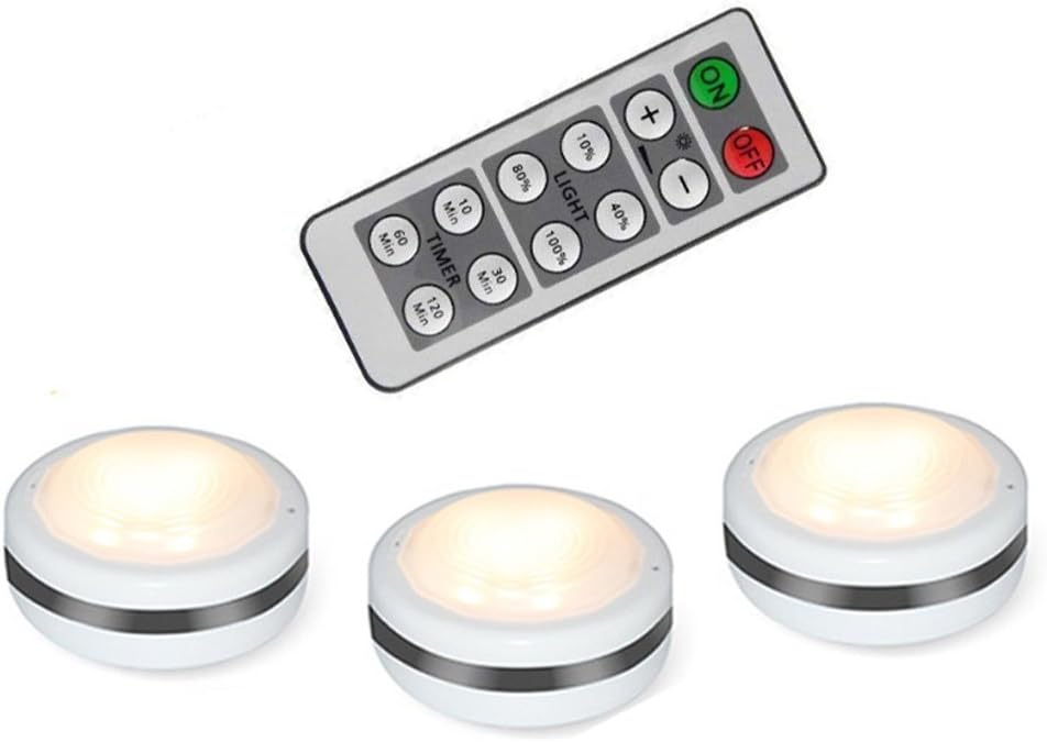 Wireless Cupboard Light, Under Lights, Wireless LED Puck Lights