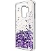 Galaxy S9 Case, Samsung S9 Case, Skmy Liquid Glitter Sparkle Girl Women Cute Clear TPU+Shockproof Hard PC Protective Case for Samsung Galaxy S9 (Purple)